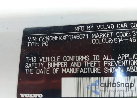 2015 Volvo S60 T5 Premier из США, поврежденный, VIN YV140MFKXF1346071